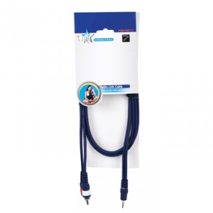 Instrumentkabel stereo jack - 2 RCA mannelijk l-r 1,50 m